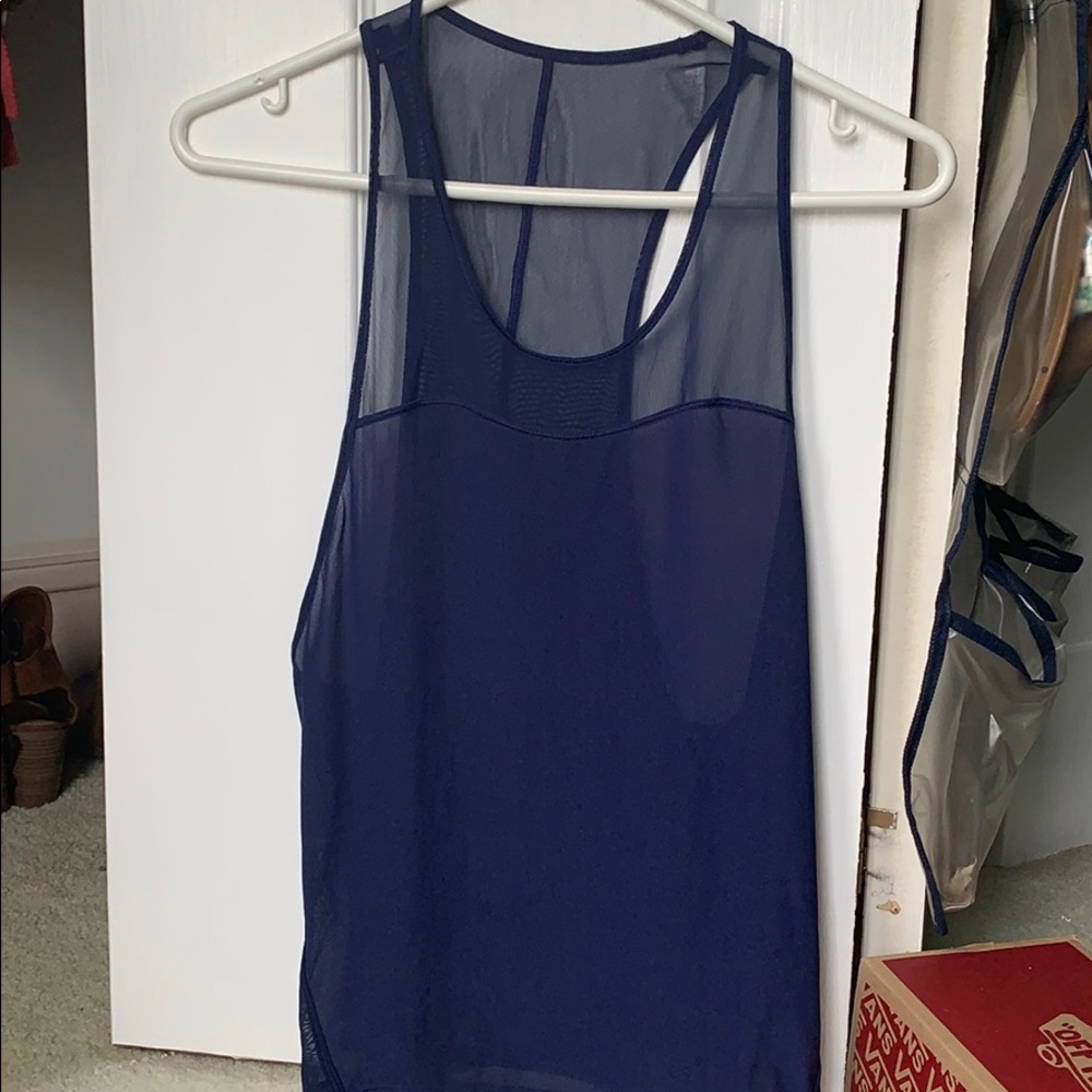 Sheer lululemon workout tank